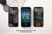 100 Luxury Travel Reels Templates, a Social Media Template by DigiPax (Thumbnail 4 of 10)