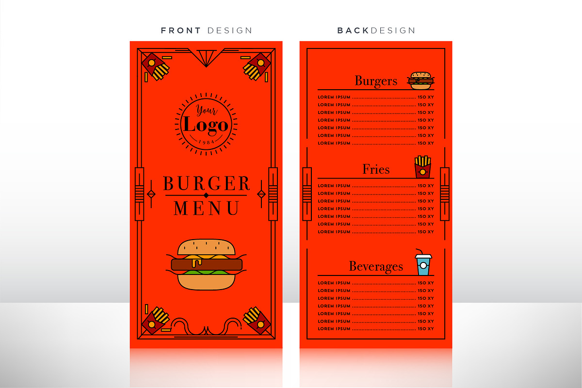 90 Linear Style Menu Designs, a Templates & Theme by Kursat Unsal (Photo 8 of 23)