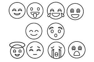 Emojis Set 2 Procreate Brush Stamps