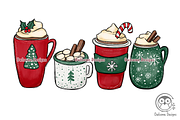 Christmas Coffee Sublimation Bundle, a Food Illustration by Owlsome.Designs (Thumbnail 4 of 7)