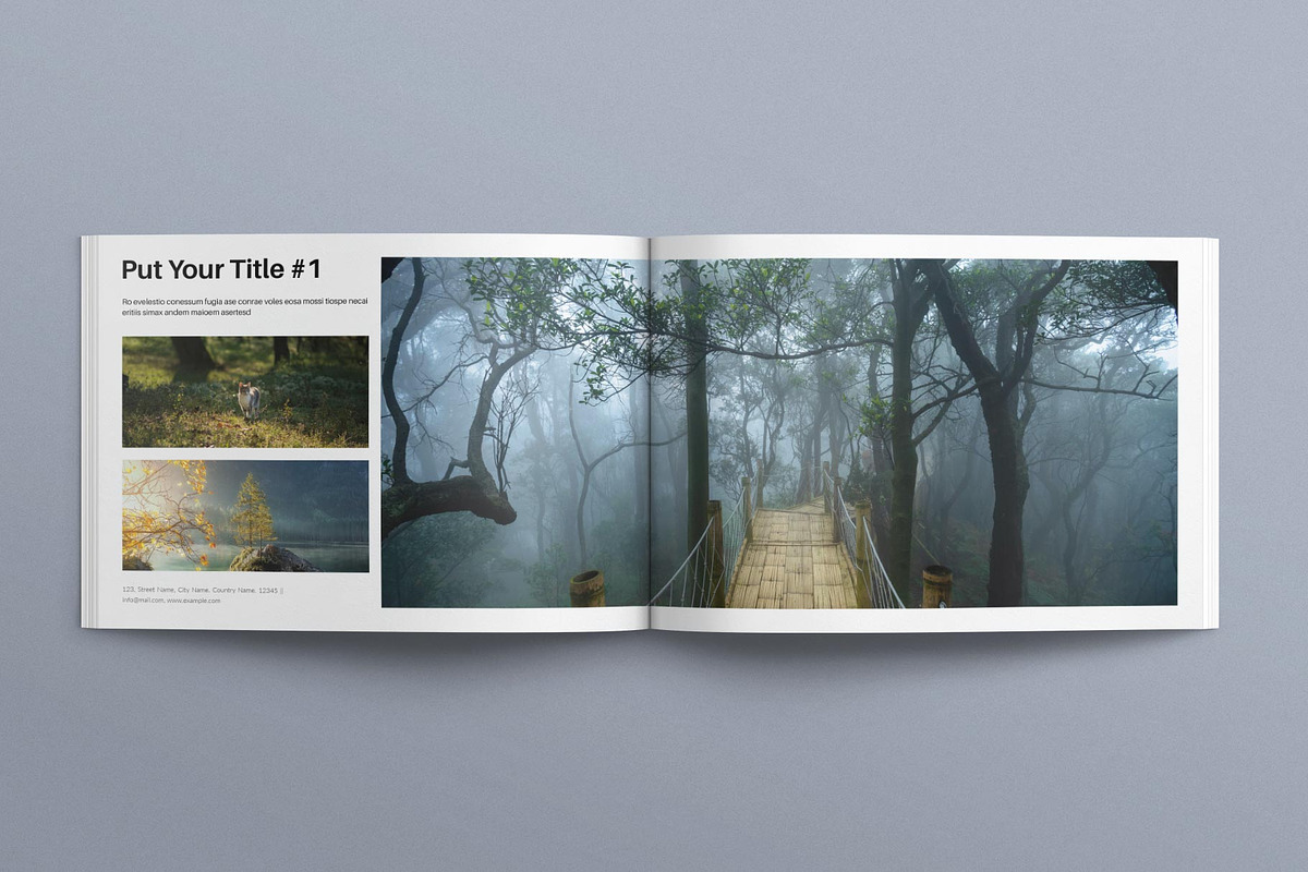Photo Album Book Layout Landscape, a Magazine Template by E-Type (Photo 4 of 8)