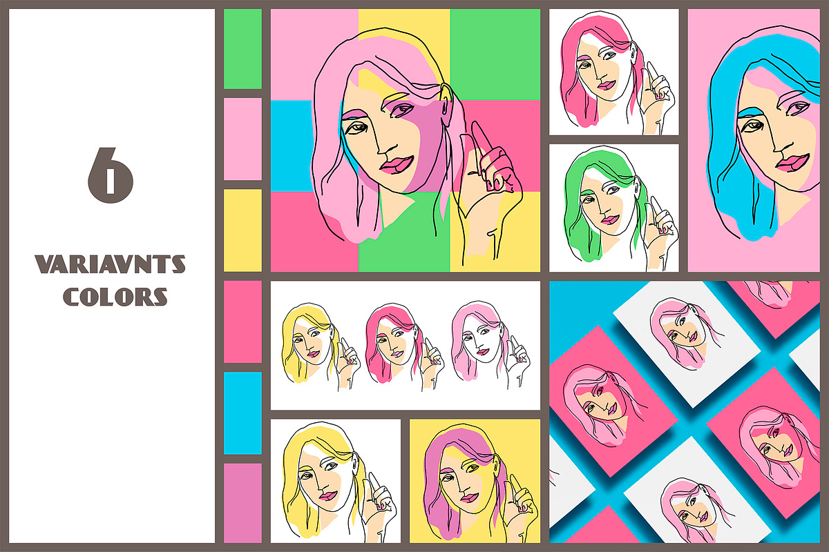 FACES part I FEMALE, a Person Illustration by statica (Photo 6 of 12)