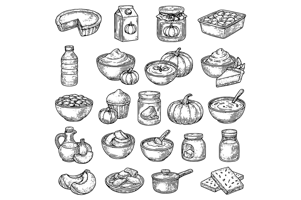Pumpkin Food and Autumn Harvest, an Object Graphic by RT Studio