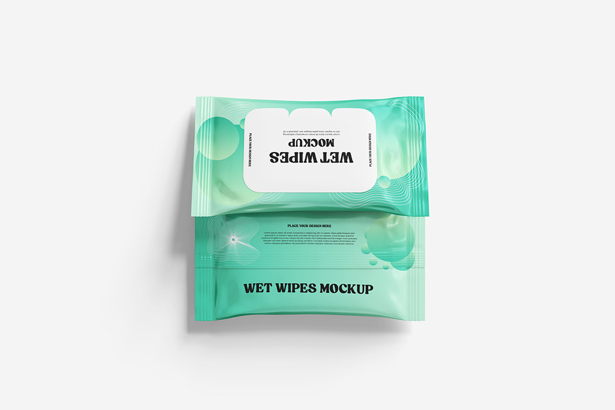 Wett Wipes Mockup, a Product Mockup by Indah (Photo 2 of 6)