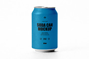 Isolated Soda Can Mockup, a Packaging Mockup by Design Squad (Thumbnail 3 of 4)