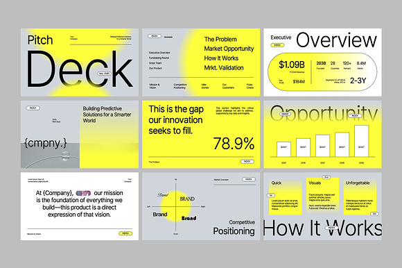 YEELO - Modern Pitch Deck Keynote preview 6