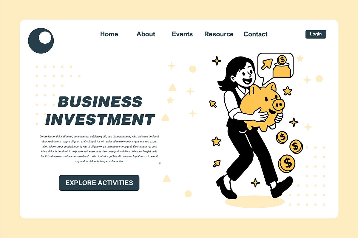 BUSINESS INVESTMENT, a Finance Illustration by frog.ground (Photo 1 of 2)