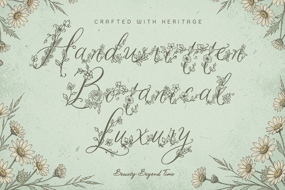 MiRohlWay - Floral Elegant Script, a Script Font by HypeWorksCo (Photo 7 of 20)