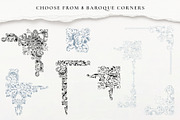 Baroque Border Collection, a Decorative Illustration by AW Studios (Thumbnail 6 of 6)