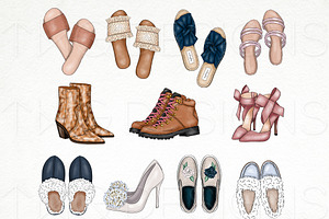 Fashion Items Clip Art Bundle