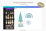 Merry Christmas Nordic Gnome clipart, an Illustration by polikarpovaart (Thumbnail 2 of 10)
