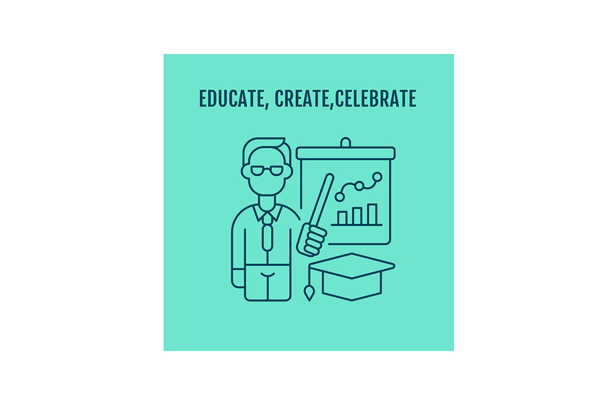 Showing gratitude for teachers card, a Flyer Template by IMG Visuals