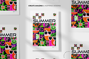 Poster Tropical Summer Vibes, a Seasonal Illustration by Lumeno (Thumbnail 5 of 6)