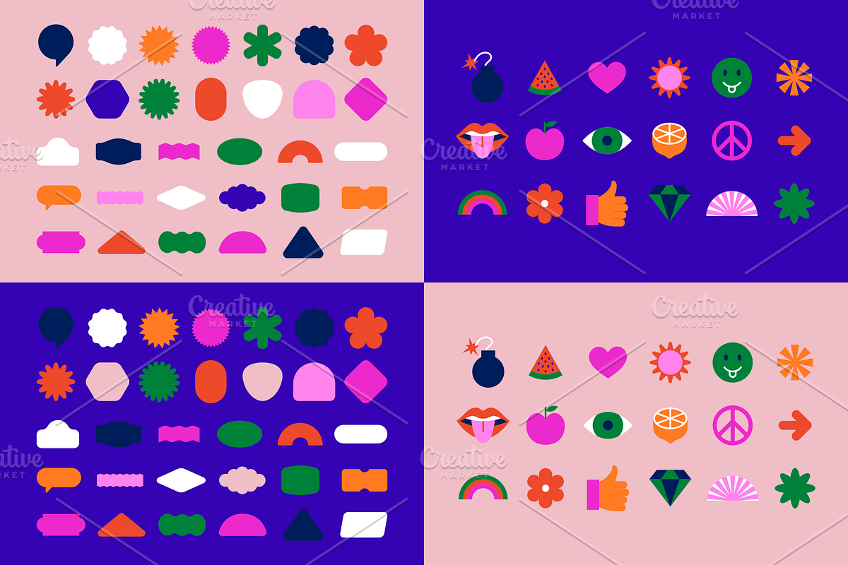 Vector stickers, an Object Graphic by venimo (Photo 2 of 7)