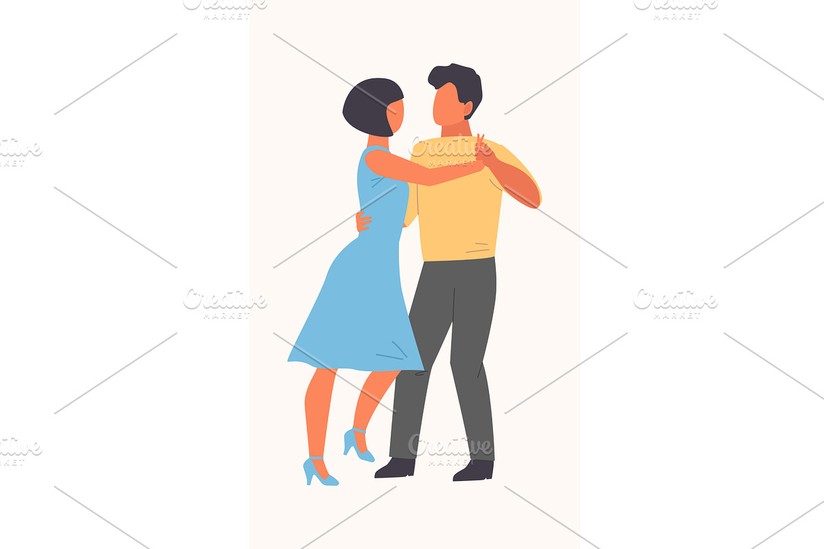 people dancing concept. cute adult, a Person Illustration by Multigon