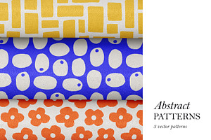 Cute, abstract seamless patterns, a Pattern Graphic by Good Studio