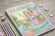 Magical Princess Coloring Book Vol41, a Person Illustration by ikarifq shop (Thumbnail 2 of 7)