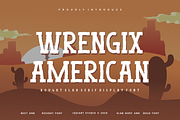Wrengix American - Western Font, a Slab Serif Font by Iqsiart Studio (Thumbnail 1 of 6)