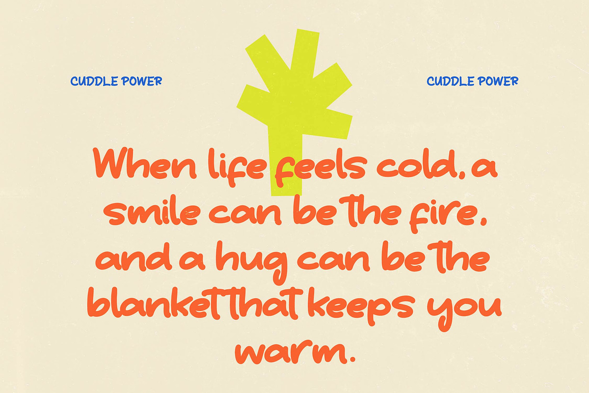 Smile Hug Sticky Notes Font, a Script Font by Letterena Studios Script (Photo 2 of 15)
