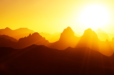 Sunrise in Sahara Desert, a Nature Photo by Shop Name