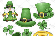 St. Patrick gnomes, an Illustration by DarinaDigital (Thumbnail 5 of 6)