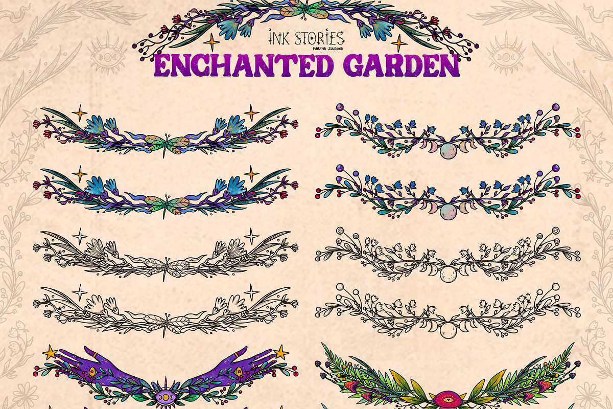 Enchanted Garden Fairies and Flowers, a Person Illustration by Ink Stories (Photo 18 of 24)