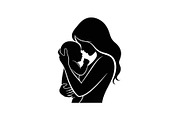 50 Mother and Baby Love Silhouette S, an Illustration by Designs_River (Thumbnail 4 of 51)
