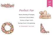 Watercolor Perfume Clipart, a Decorative Illustration by BerryPieArt (Thumbnail 4 of 4)