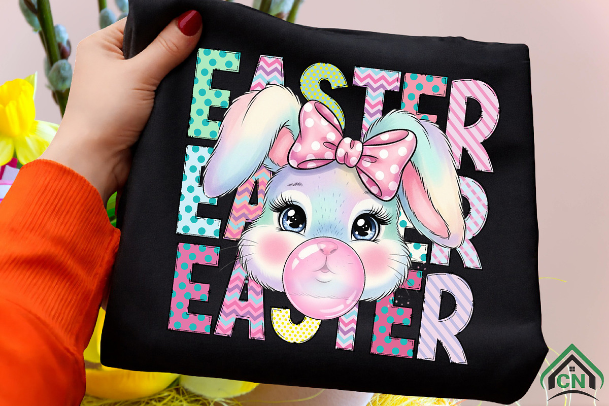 Coquette Easter Bunny Bubblegum, an Illustration by Craft Nest (Photo 3 of 6)