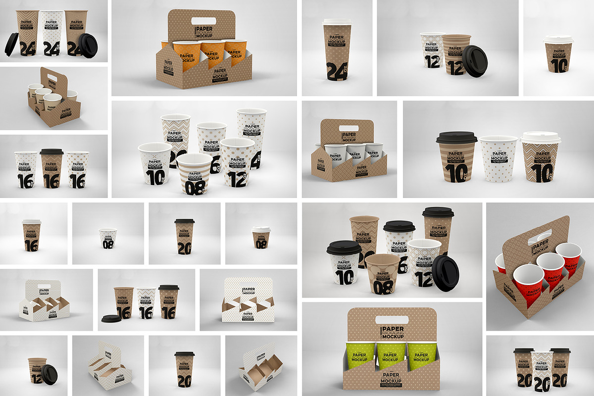 BUNDLE: Paper Packaging Mockup, a Cups & Container Mockup by INCDesign (Photo 14 of 18)