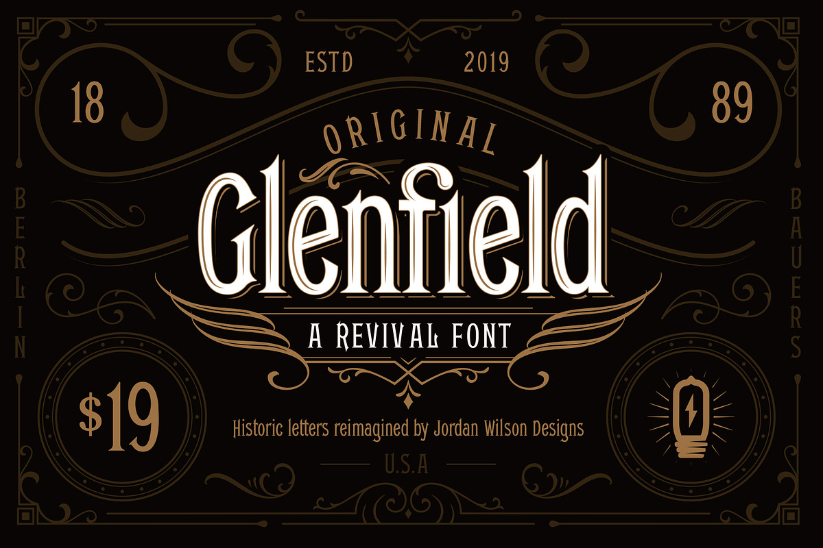 Glenfield - A Vintage Typeface