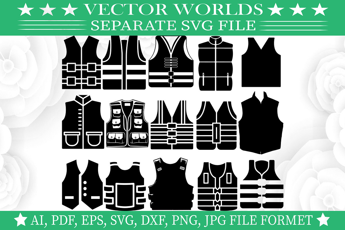 Vest SVG, Fight, War, Army, Vest SVG, an Object Graphic by VectorWorlds (Photo 3 of 3)