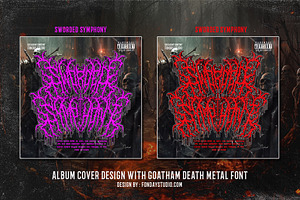 GOATHAM DEATH METAL FONT