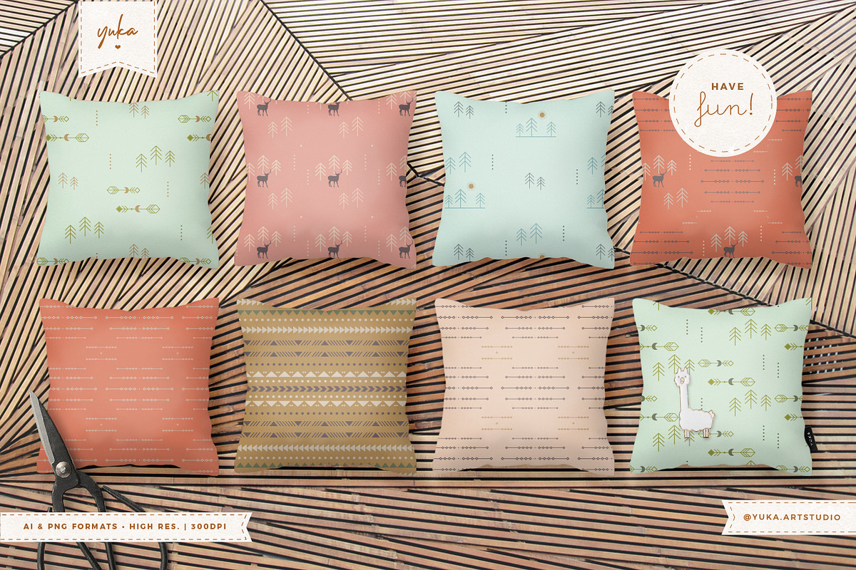 Wild Nature Pattern, a Pattern Graphic by Yuka Baby (Photo 5 of 7)