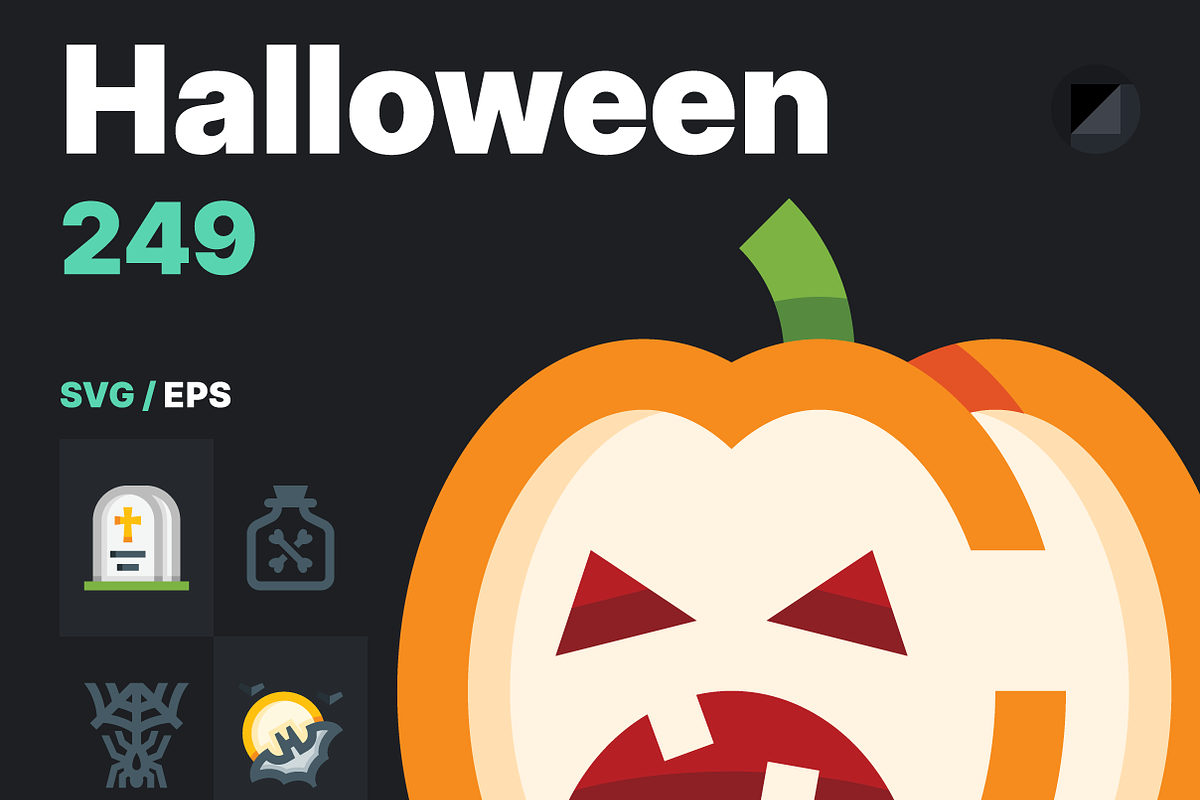 Basicons / Halloween / Full pack, a Duotone Icon by Danil Polshin (Photo 1 of 6)