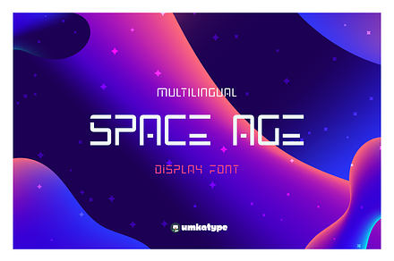 Space Age Futuristic Display Font, a Sans Serif Font by alpercakici