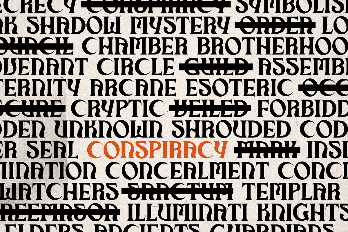 Black Magic - Occult Serif Typeface, a Serif Font by Dynamo Ultima (Photo 7 of 12)