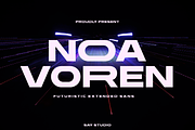 Futuristic Extended Sans - Noa Voren, a Sans Serif Font by Say Studio (Thumbnail 1 of 10)