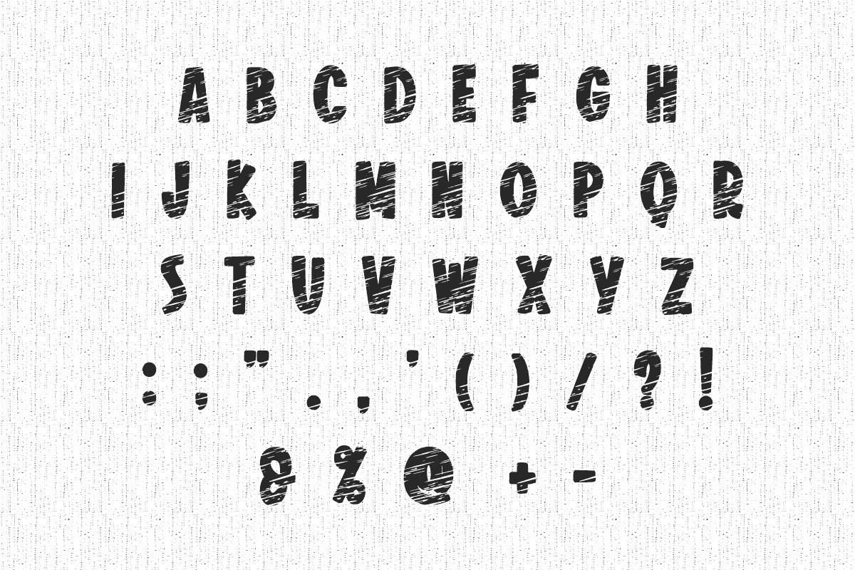 Pencil Crayon Chalk Font, a Font by Fourteen Letter (Photo 7 of 7)
