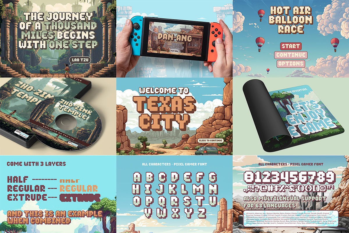 Special Game Font Bundle, a Script Font by Ditatype (Photo 7 of 12)