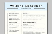 Resume Template Layout, a Resume Template by ContestDesign (Thumbnail 2 of 5)
