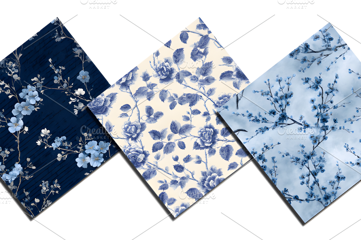 Chinoiserie Toile De Jouy Seamless, a Pattern Graphic by Ink Gallery (Photo 3 of 6)