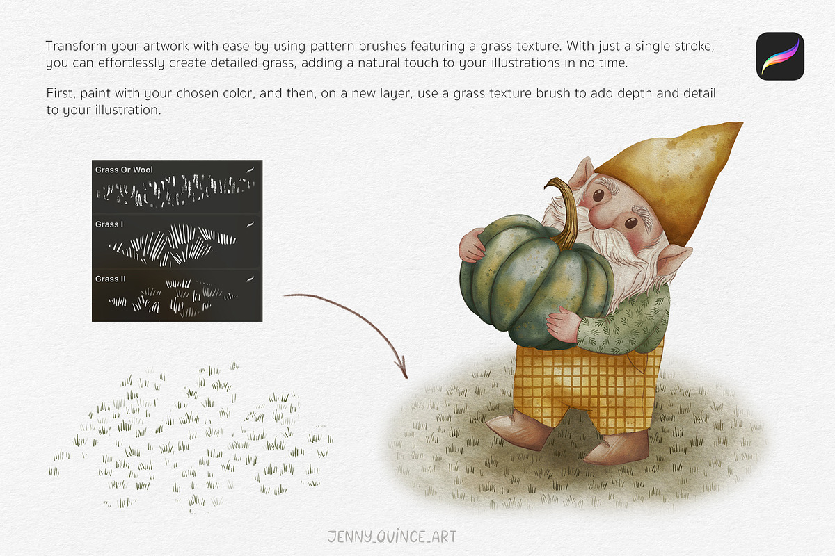 Procreate Brushes - Pattern Brushes, a Brush Add-On by Jenny Quince (Photo 5 of 13)