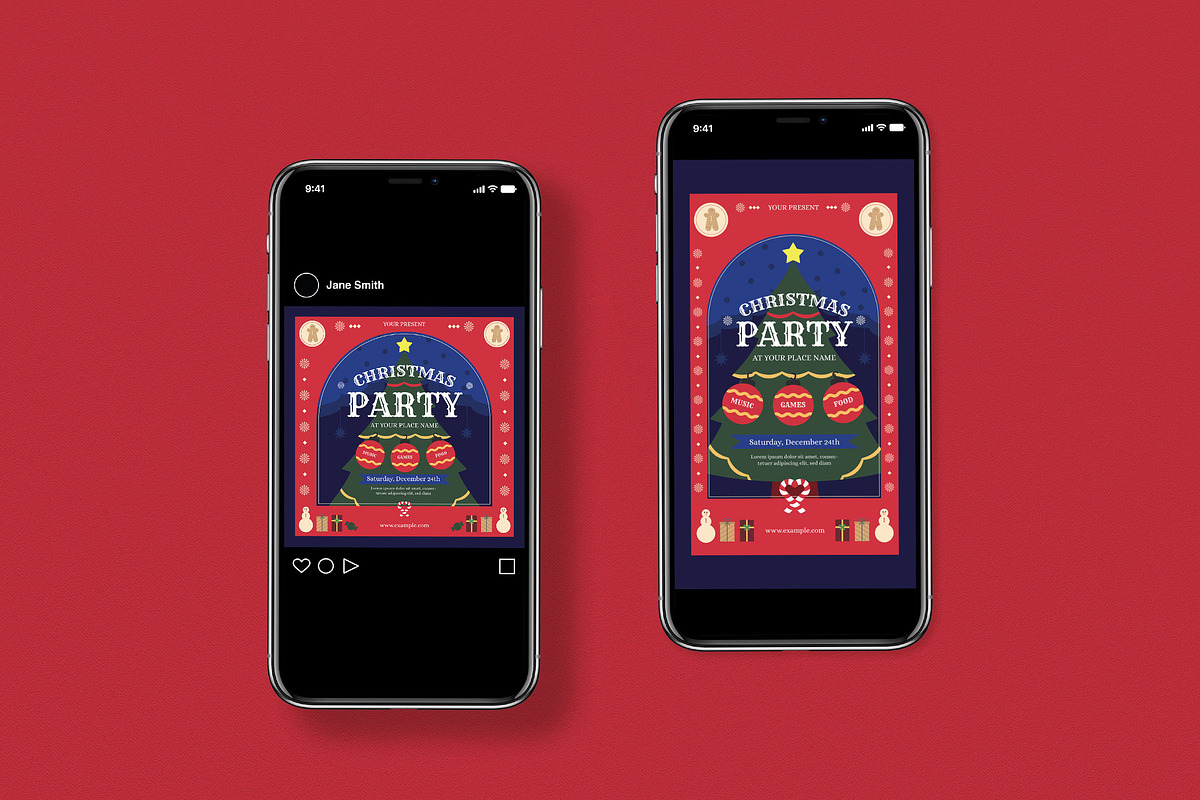 Christmas Flyer Set, a Flyer Template by graphicook (Photo 2 of 3)