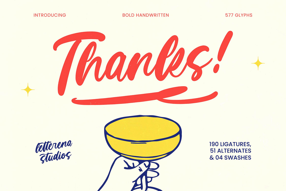 Monday Chitrus Bold Handwritten, a Script Font by Letterena Studios Script (Photo 20 of 20)