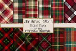 Christmas Background of Plaids, a Texture Illustration by DreamPrint404