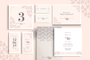 Selbach Wedding Set, an Invitation Template by Werlang Paper
