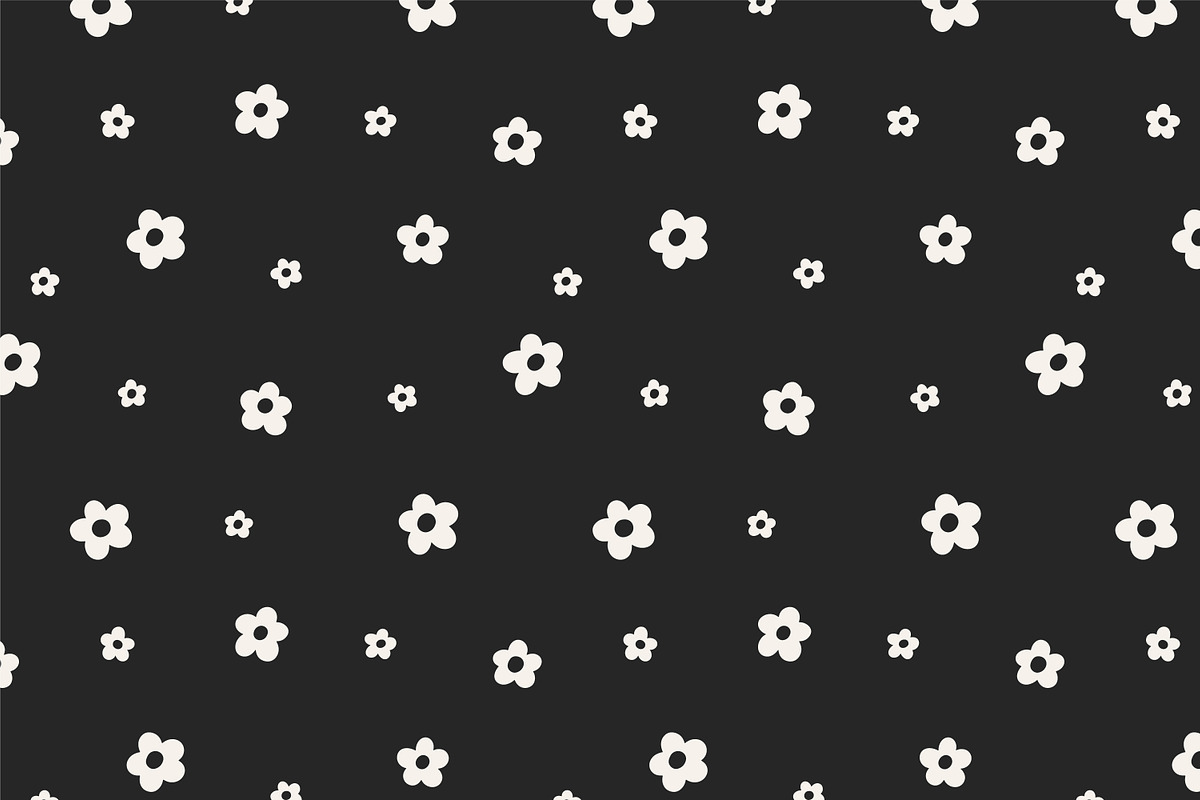 Floral seamless daisy patterns set, a Pattern Graphic by Good Studio
