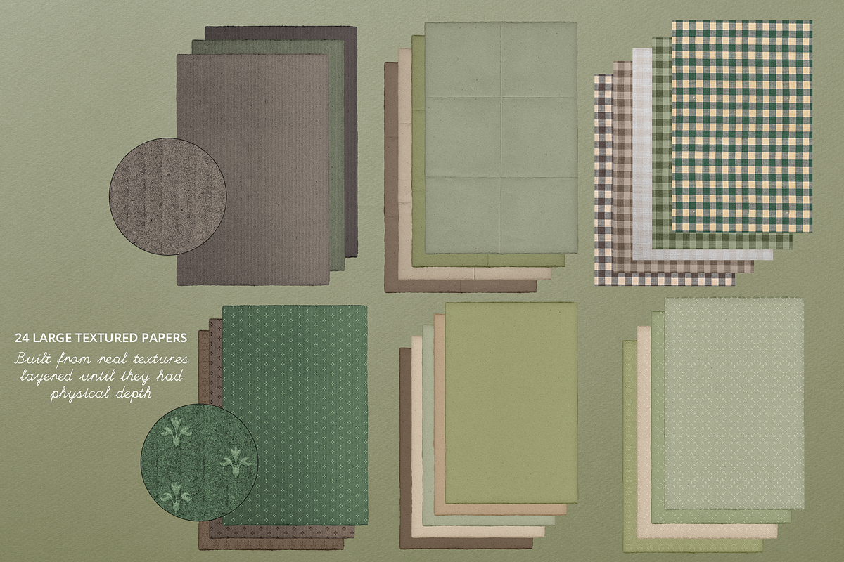 Buni's Heirloom Cookbook Collage Kit, an Object Graphic by Moon Starer Studio (Photo 3 of 10)