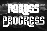 CLASSIC ACROSS - RETRO DISPLAY FONT, a Sans Serif Font by 177Studio (Thumbnail 3 of 8)